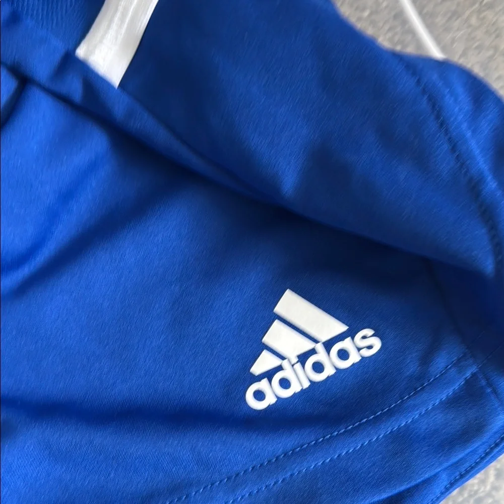 Adidas Women's Blue Sports Shorts - Picture 5 of 8
